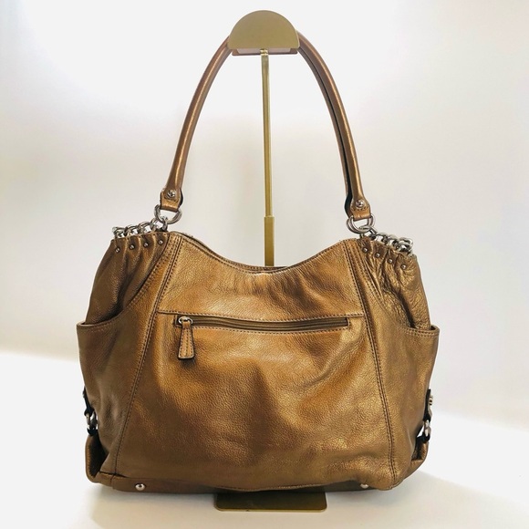 Tignanello Copper Leather Shoulder Bag - Picture 10 of 13